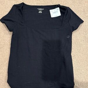 American Eagle Outfitters Black Short Sleeve Tee